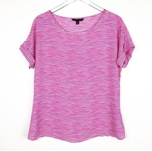 Banana Republic Pink White Stripe Blouse Sz Small